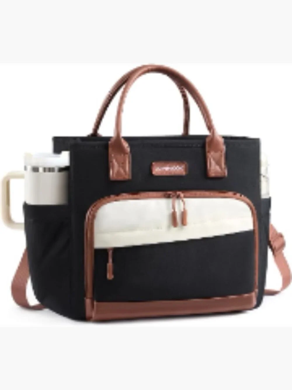 Insulated Lunch Bag for Women, Large 13L Adult Tote with Cutlery Pocket,